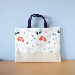 レッスンバッグ ＊ 水彩風 はたらくくるま