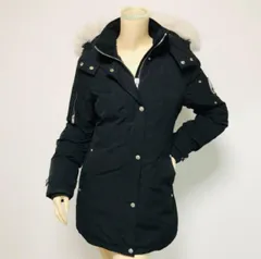 MOOSE KNUCKLES★ムースナックルズ・レディース アイコンプレート フード ファー付き ダウンコート(S)レディースダウンジャケット ファーダウン 秋冬物 ブランド アウター ジャケット ブラック