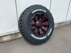 265/70R17 265/65R17 モンスタ マッドウォーリア ホワイトレター 120/150プラド ハイラックス サーフ パジェロ FJクルーザー H3 サバーバン デナリ LEXXEL DeathRock レッド系 マッドタイヤ オフロード仕様お勧め