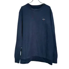 NOAH NYC スウェット トレーナー ネイビー ワンポイント 刺繍 Mサイズ