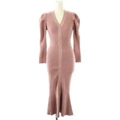 スナイデル SNIDEL 24SS Sustainableフロントボタンニットワンピース ラメ F ピンク /MI ■OS