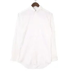 SUIT SELECT スーツセレクト 通年 形状安定★ 長袖 シャツ Yシャツ Sz.M メンズ 白