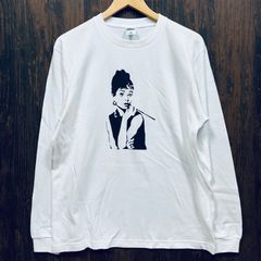 オードリーヘップバーン・ロングTシャツ・長袖・白