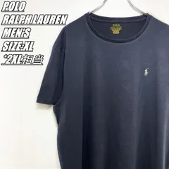 【US古着】POLO RALPH LAUREN　ポロラルフローレン　ワンポイント刺<!-利用不可文字-!>　Tシャツ　メンズ　サイズ表記XL　2XL相当　チャコールグレー