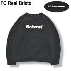 Bristol ロゴ入りトレーナー 黒灰紫　エフシーアールビー　スウェット Bristol ロゴ入りトレーナー 黒灰紫 エフシーアールビー