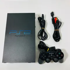 全ディスク◎厚型 PS2 すぐに遊べるセット SCPH-50000 チャコールブラックorスケルトンブラック PlayStation プレステ 純正コントローラー　デュアルショック2付属　SONY 家庭用ゲーム機