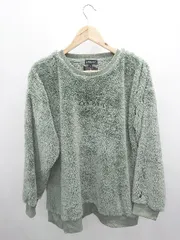 ◇ ⊇ KANGOL カンゴール × MONO-MART モノマート 長袖 ボア トレーナー サイズF グリーン レディース メンズ P  【1409090006074】