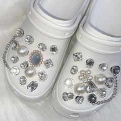 crocs クロックス ジビッツ パーツ デコパーツ 韓国 y2k キラキラ - R