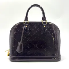 LOUIS VUITTON アルマPM モノグラムヴェルニ モノグラムヴェルニ アマラント エナメル ダークパープル ハンドバッグ ゴールド M91611のサムネイル