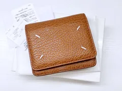 美品　Maison Margiela　メゾンマルジェラ　4ステッチ　チェーン　ミニウォレット　ミニ財布　チェーン欠品　ブラウン　SA3UI0009