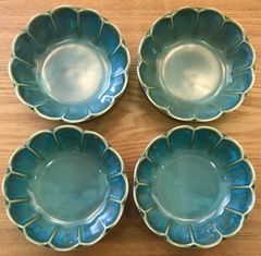 新品 美濃焼 ヴィンテージ 小鉢 2個セット ターコイズ 即発 和食器 お皿