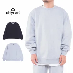 CITY LAB シティーラブ  スウェット クルーネック トレーナー 無地 裏起毛 メンズ レディース グレー ブラック M L XL XXL 2L 3L 大きいサイズ ビックサイズ USモデル  FLEECE CREW