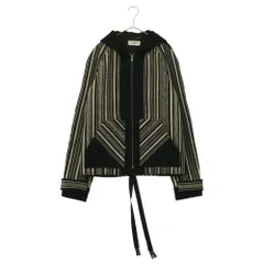 SAINT LAURENT PARIS (サンローランパリ) 18SS BAJA JKT 506535-Y175S ペルー風 バジャ フーデッドジップジャケット ブラックのサムネイル