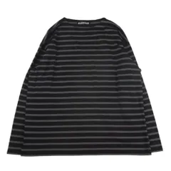 未使用級　AUBERGE　COCO　ブラック×エクリュ　44　ボーダーTシャツ 未使用級 AUBERGE COCO ブラック×エクリュ 44 ボーダーTシャツ