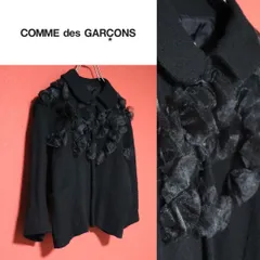 【美品】COMME des GARCONS 90s 装飾デザイン 丸襟コート