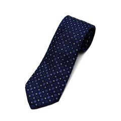 【楠本質店/元住吉】未使用品　ルイヴィトン/Louis Vuitton　M76844　ネクタイ　モノグラム グラディエント ドッツ　ネイビー　シルク100％　(約)全長140cm×剣幅9.0cm　メンズ【中古】