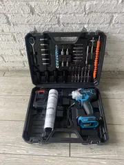 電動 インパクトレンチ タイヤ交換 40点セ ット 電動ドリルドライバーセ ット1台4役 マキタ makita 18V バッテリー併用 電動ドリルドライバー 電動工具セット21V バッテリー LED電池残量表示 多数保護機能搭載 PSE認証済み 充電器付き新品
