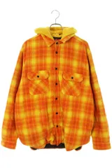 2023年最新】supreme hooded flannel zip up shirt brown lの人気