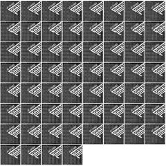 ZHUBANG 制振シート デッドニング 遮音 車 制震シート 車 防音 制振 防音フォームパネル 吸音シート 100mm×100mm×2mm 60枚入り 格子模様 1
