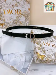 【今日WTO】Dior Saddle Belt ダブルフェイスレザーベルト-SU71