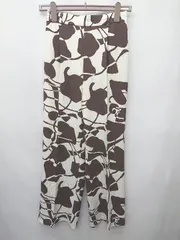 ◇ Θ LOWRYS FARM 総柄 ワイド　パンツ サイズF アイボリー レディース P  【1410230001552】