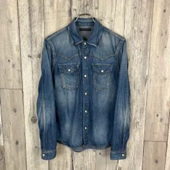 LOUNGE LIZARD ラウンジリザード 日本製 長袖 デニム シャツ 1