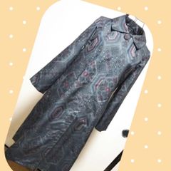 彩様オーダー　紬のお着物からリメイク　コート