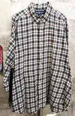 ポロラルフローレン 長袖 ボタンダウンシャツ XL チェック POLO RALPHLAUREN ワンポイント刺繍