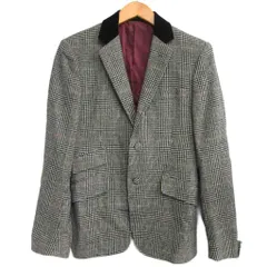REATS TAILOR ZAZOUS ツイード チェスターコートブルーグレー REATS TAILOR ZAZOUS ツイード チェスターコートブルーグレー