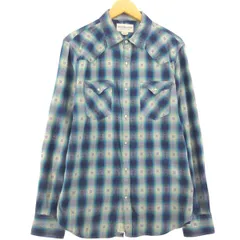 古着 ラルフローレン Ralph Lauren DENIM&SUPPLY デニム&サプライ オンブレチェック 蝶柄 ウエスタンネルチェックシャツ/eaa554999