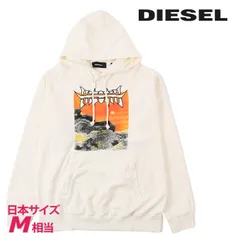新品・未使用 ディーゼル DIESEL プルオーバースウェットパーカー メンズ グラフィックプリント クラック加工 S-UMMERWELT-C2