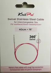ニットプロ 付け替え輪針 回転式 スイーベルケーブル 40cm用 10641 【KN】 ケーブルが回転します 編み物 手あみ