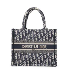 クリスチャン・ディオール トートバッグ ブックトート オブリーク スモール キャンバス M1265ZRIW トロッター