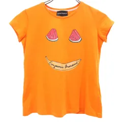 Emporio Armani エンポリオアルマーニ 半袖 Tシャツ 12A/154 オレンジ キッズ 古着