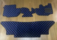 ☆200系ハイエース 10人乗りワゴンGL 用フルフロアーマット 白黒