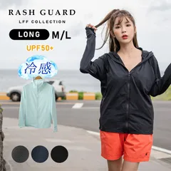 【UVカット ラッシュガード レギュラー】 ブラック ネイビー グレー 冷感　UPF50 レディース 長袖 M L 男女兼用 ラッシュガード UV アウター 2タイプ 日焼け防止 メッシュ 通気 水着素材 指穴 水陸両用 トップス 体型カバー 紫外線対策