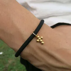 ゴールド ブレスレット スタッズ クロス アクセサリー メンズ レディース
