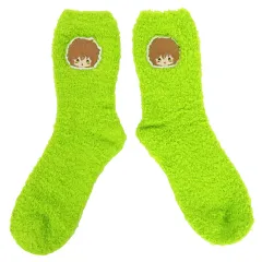 【中古】衣類 世良真純 ルームソックス ライムグリーン フリーサイズ 「セガ ラッキーくじオンライン 名探偵コナン -もこもこリラックスタイム-」 C-6賞