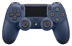 【純正品】ワイヤレスコントローラー (DUALSHOCK 4) ミッドナイト・ブルー (CUH-ZCT2J22)