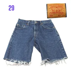 90sリーバイスLEVI'S505メンズカットオフショートパンツw29股下20㎝　HH0337