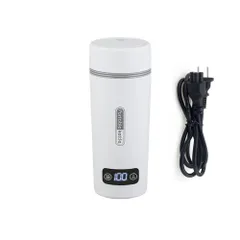 Focustar 電気ケトル ポータブル 小型 携帯用 350ML ポータブルケトル 300W ミニケトル 4段階温度調節 沸騰後自動OFF 空焚き防止 コンパクト トラベルケトル お手入れ簡単 旅行 キャンプ 車中泊に使用 おしゃれのサムネイル