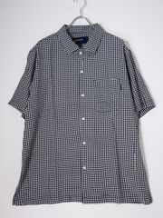NOON GOONSヌーングーン 2024SS RHC Ron Hermanロンハーマン別注Check Fryday Short Sleeve Shirt半袖レーヨンシャツ【L】【MSHA78651】