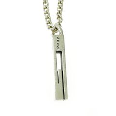 【中古】GUCCI グッチ シルバー カットアウトG ネックレス 14.8g 925刻印 414234 ネックレス