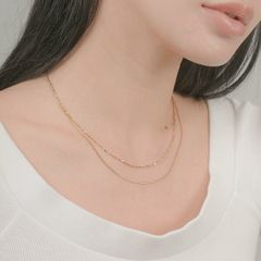 ネックレス レディース 金属アレルギー対応 つけっぱなしOK ステンレス サージカル 錆びにくい シンプル スネークチェーン ペタルチェーン 上品 ブランド LUPIS ルピス st0071