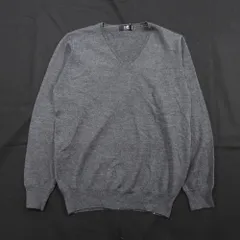 23区 HOMME 長袖 Vネック セーター チャコール size 46 #2424 きれいめ ニット トップス 古着のサムネイル
