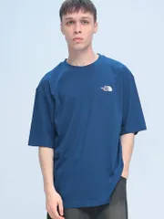 THE NORTH FACE (ザ ノースフェイス) ロゴ刺繍 クルーネック 半袖 Tシャツ ESSENTIAL AL OVERSIZE TEE
