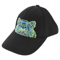 KENZO (켄조) Tiger Canvas Cap 프런트 자수 타이거 캔버스 캡 모자 블랙 F855AC301F20