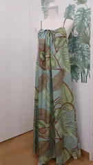 マウナロア　キャミワンピース　フリーサイズ　ハワイアン　フラダンス　リゾートドレス　Alohamerry