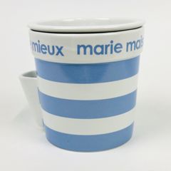 【波佐見焼】プランター「マリンボーダー」