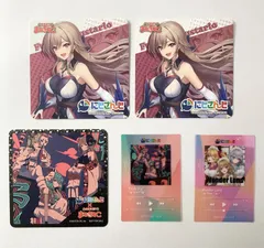 【まとめ売り】 にじさんじ TRiNITY トリニティー 鷹宮リオン 葉加瀬冬雪 フレン クリアカード コースター まねきねこコラボ 5点セット